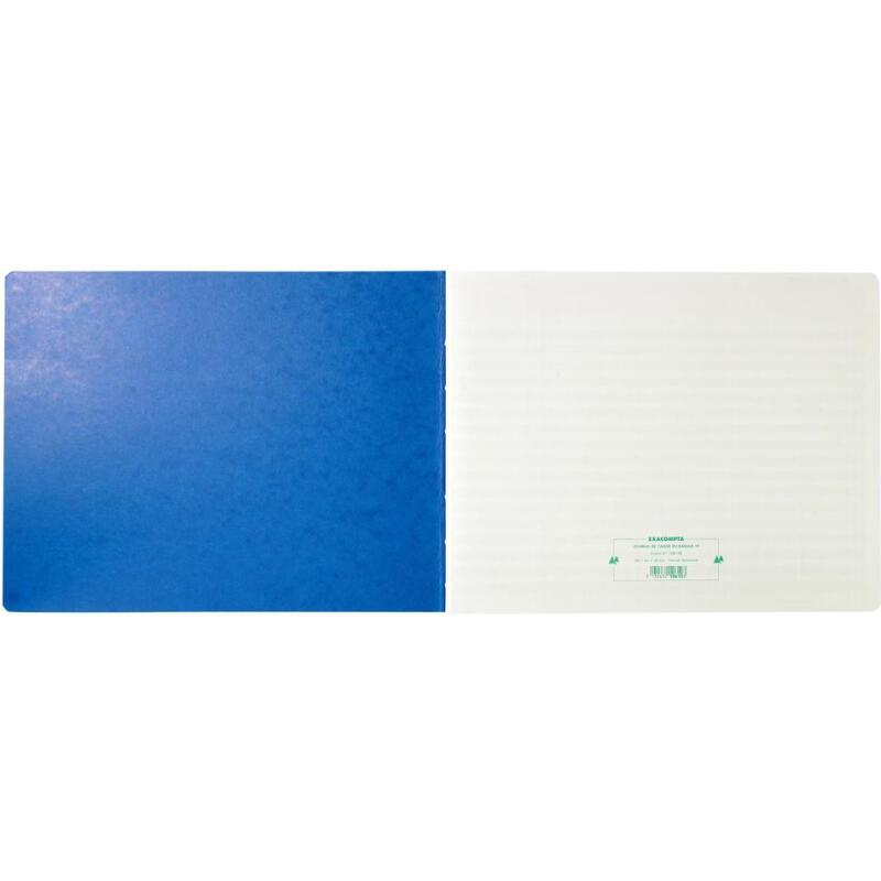 Piqûre Journal de caisse ou banque 29,7x38cm à tête paresseuse - collones ventilation : 17 débit, 9 crédit - 33 lignes - 80 pages