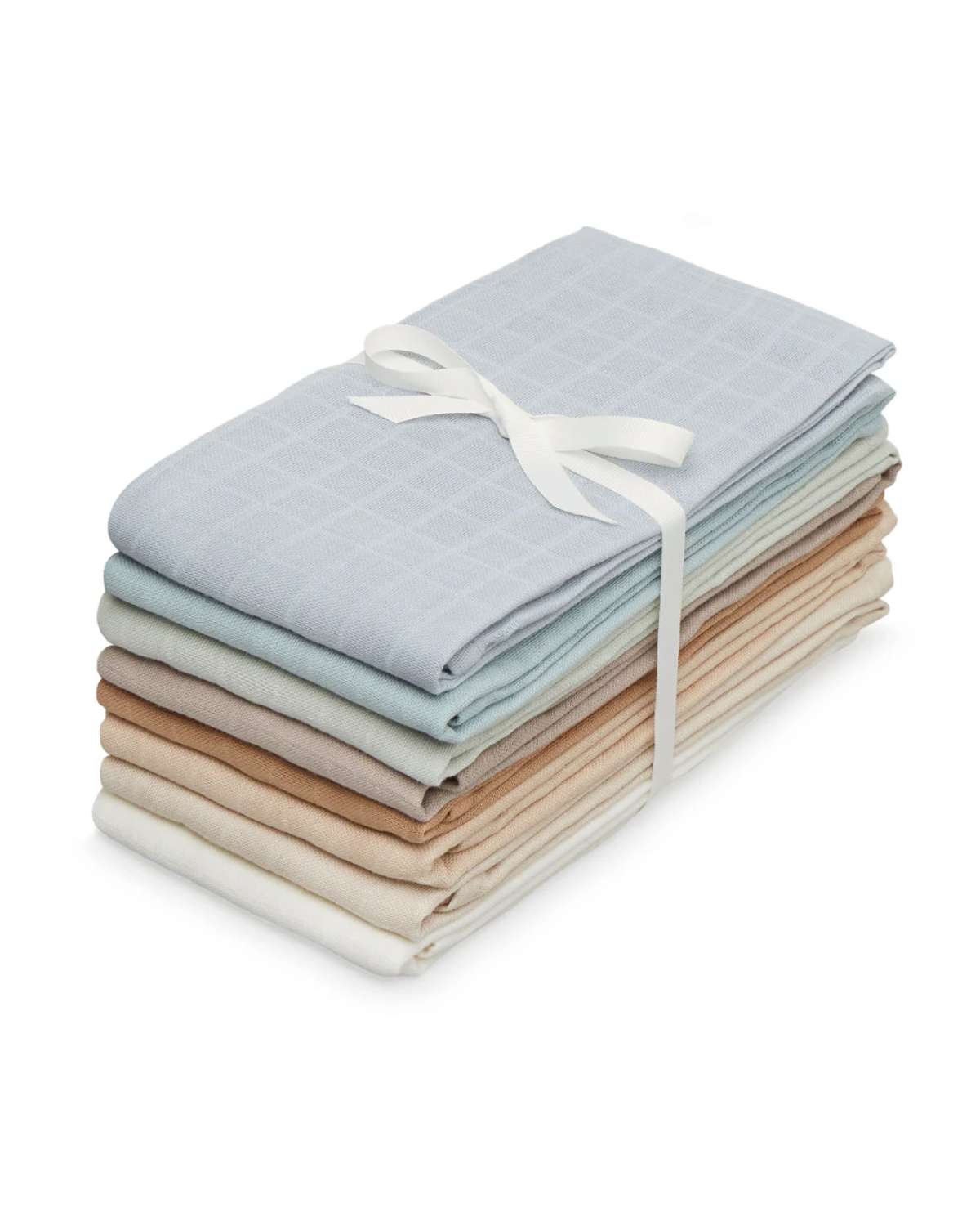 Gulpekluter Musselin 8pk – Økologisk | Gasskluter 70×70