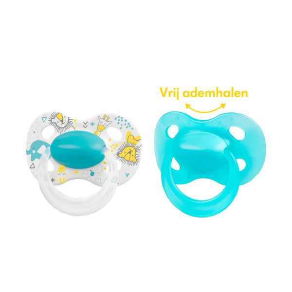 Medela Original Baby Fopspeen Turqoise Blue 18  Mnd 2 Stuks