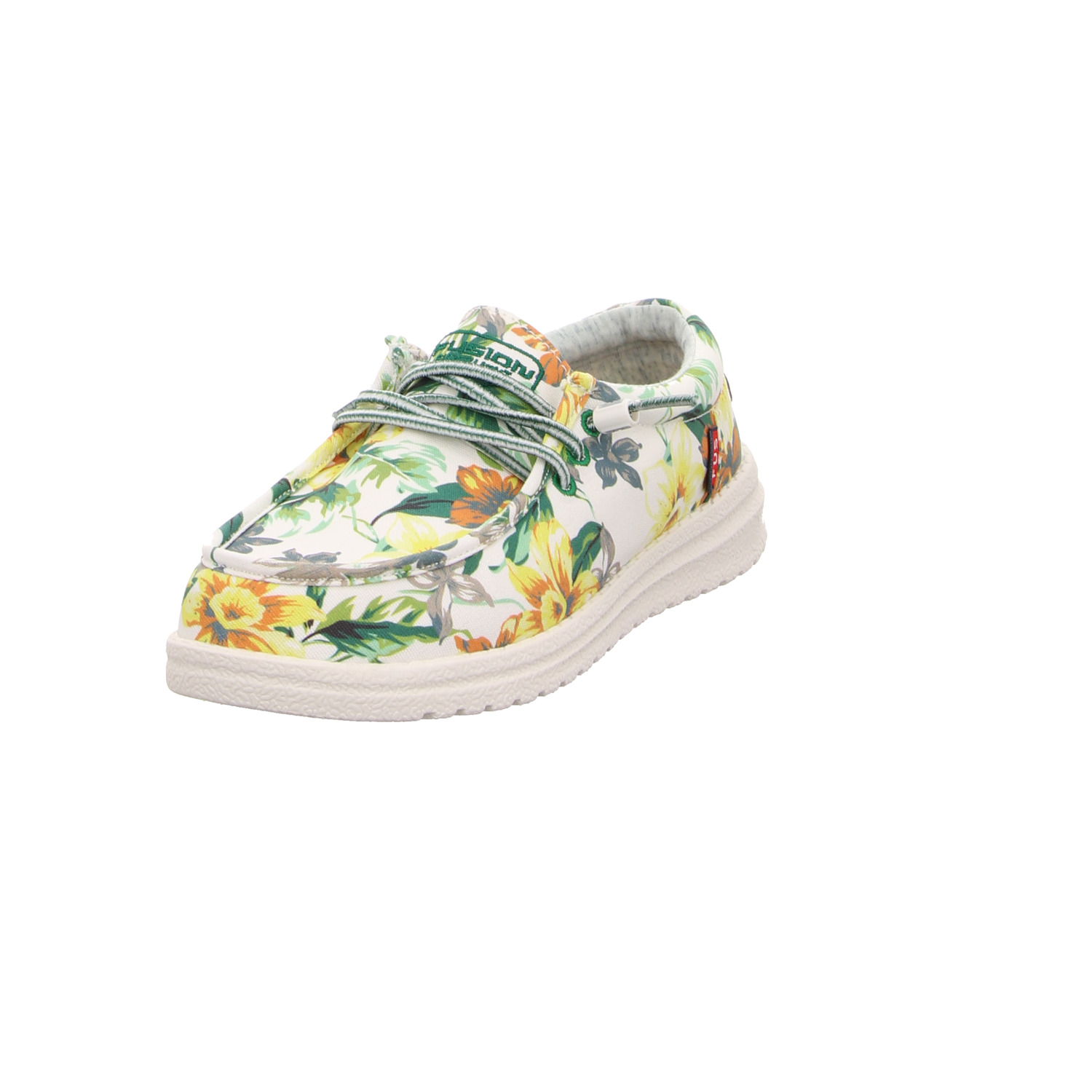 Fusion Slipper bunt weiss/weiss kombi