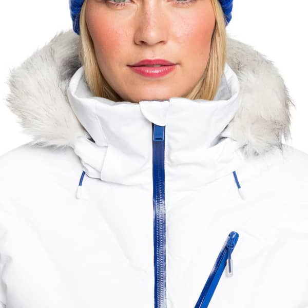 Veste de ski ROXY SNOWSTORM JK BRIGHT WHITE