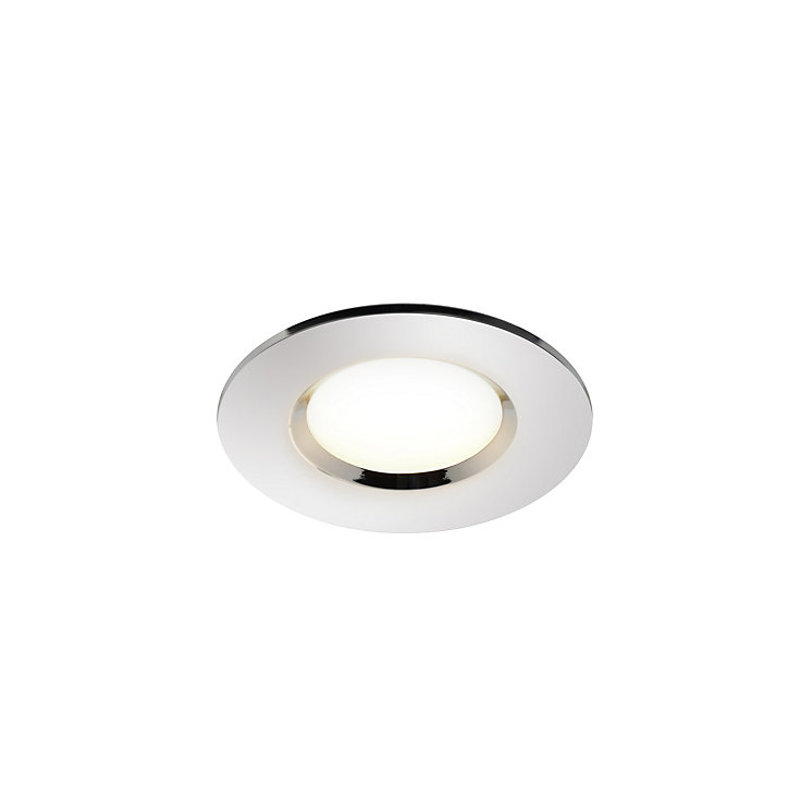 Spot encastrable Etana LED intégrée blanc chaud IP65 410lm 4.7W Ø8.5cmxH.3.1cm métal chrome GoodHome