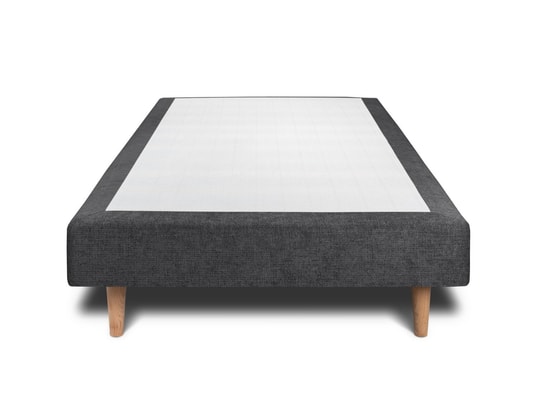 SOMMEIL DE PLOMB - Sommier  90 x 200 Sommier tapissier tissu noir 90x200 h29cm