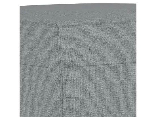 Ensemble de canapés 3 pcs coussins gris clair tissu
