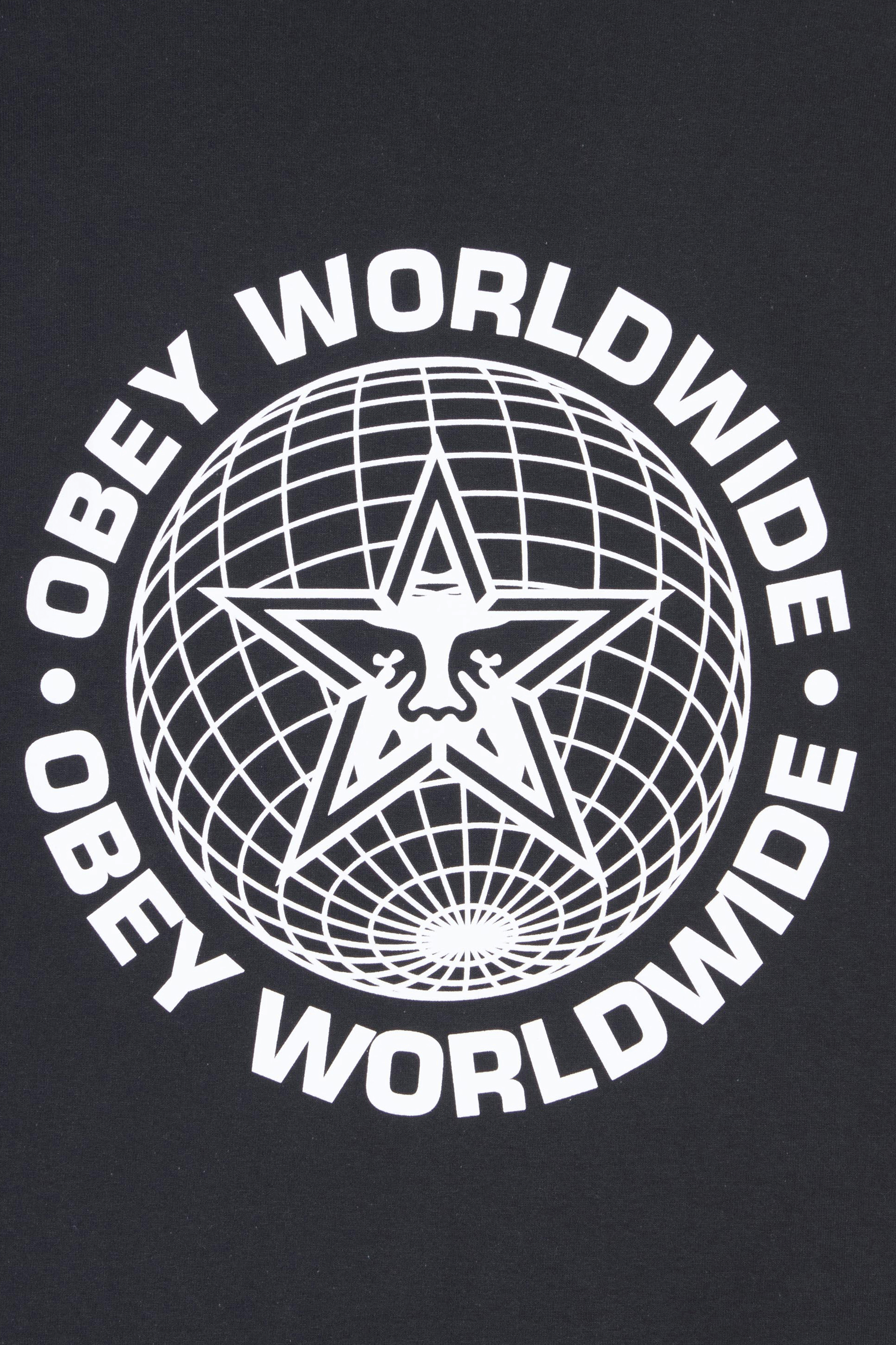 OBEY T-shirt WORDWIDE GOBE Noir