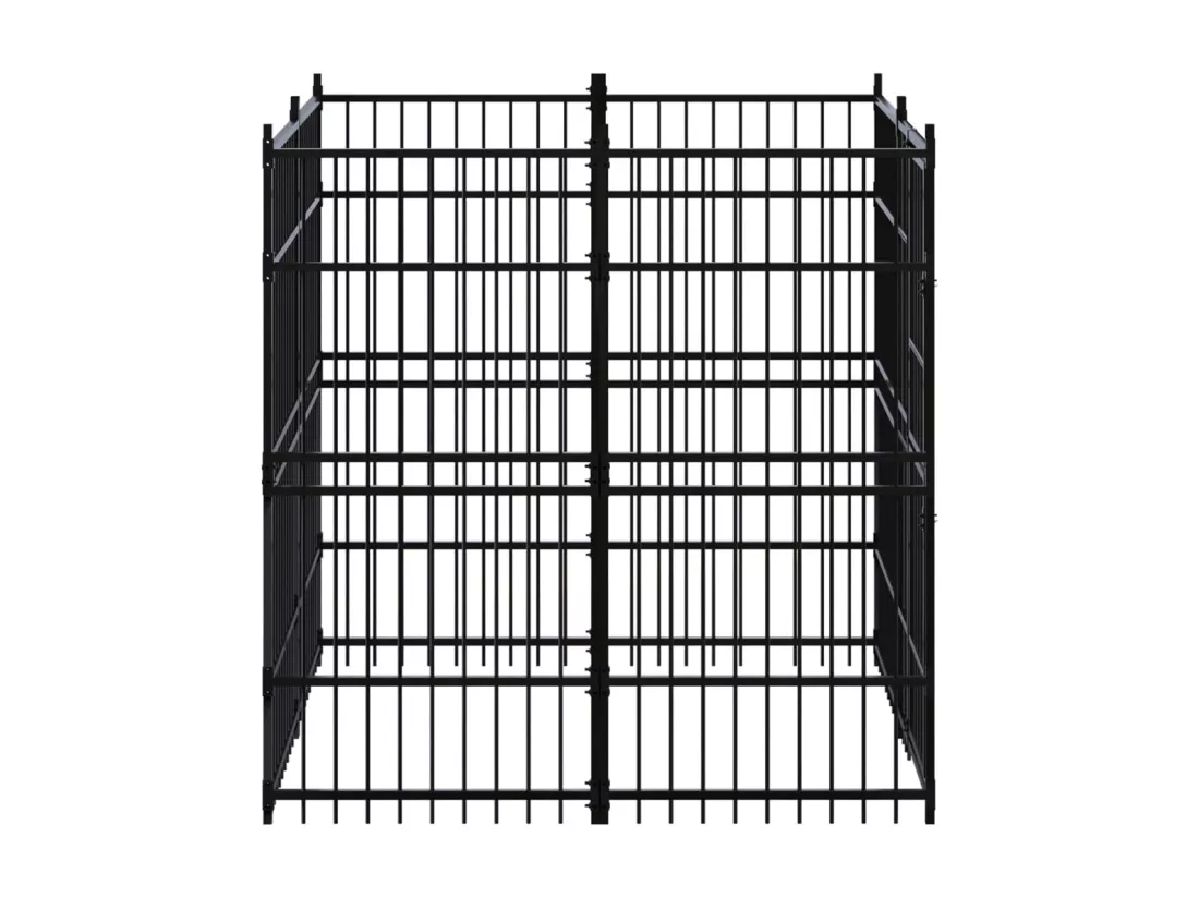 Chenil cage enclos pac noire 192 x 192 x 200 cm 02_0041831