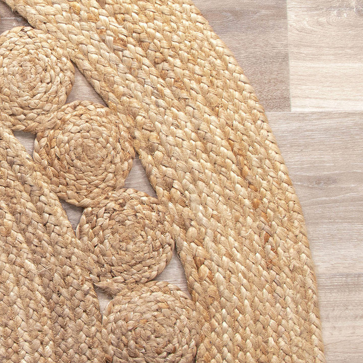 Jute vloerkleed - Fair Rond Sun Naturel | Back to nature