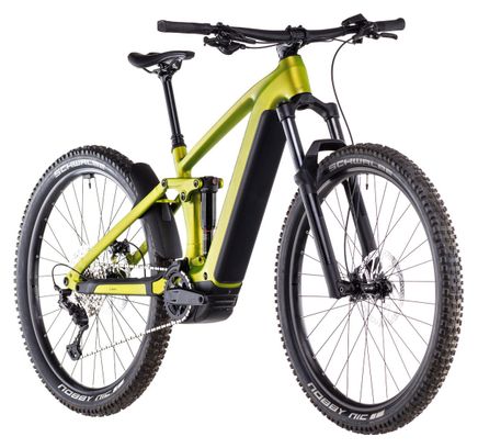 VTT Électrique Tout-Suspendu Cube Stereo Hybrid One44 EX 800 Shimano Deore/Deore XT 12V 800 Wh 27.5'' Vert Lizard 2025