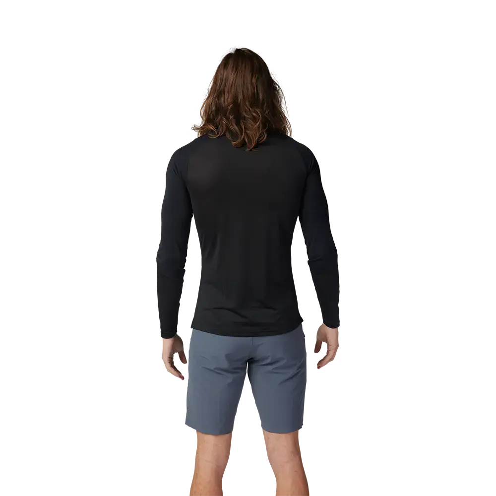 Fox Flexair Ascent MTB Fietsshirt Lange Mouwen Zwart/Zilver Heren