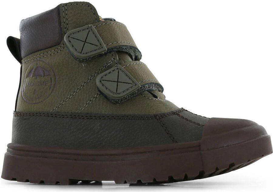Shoesme Klittenbandschoenen Jongens Green Water-Proof membraan