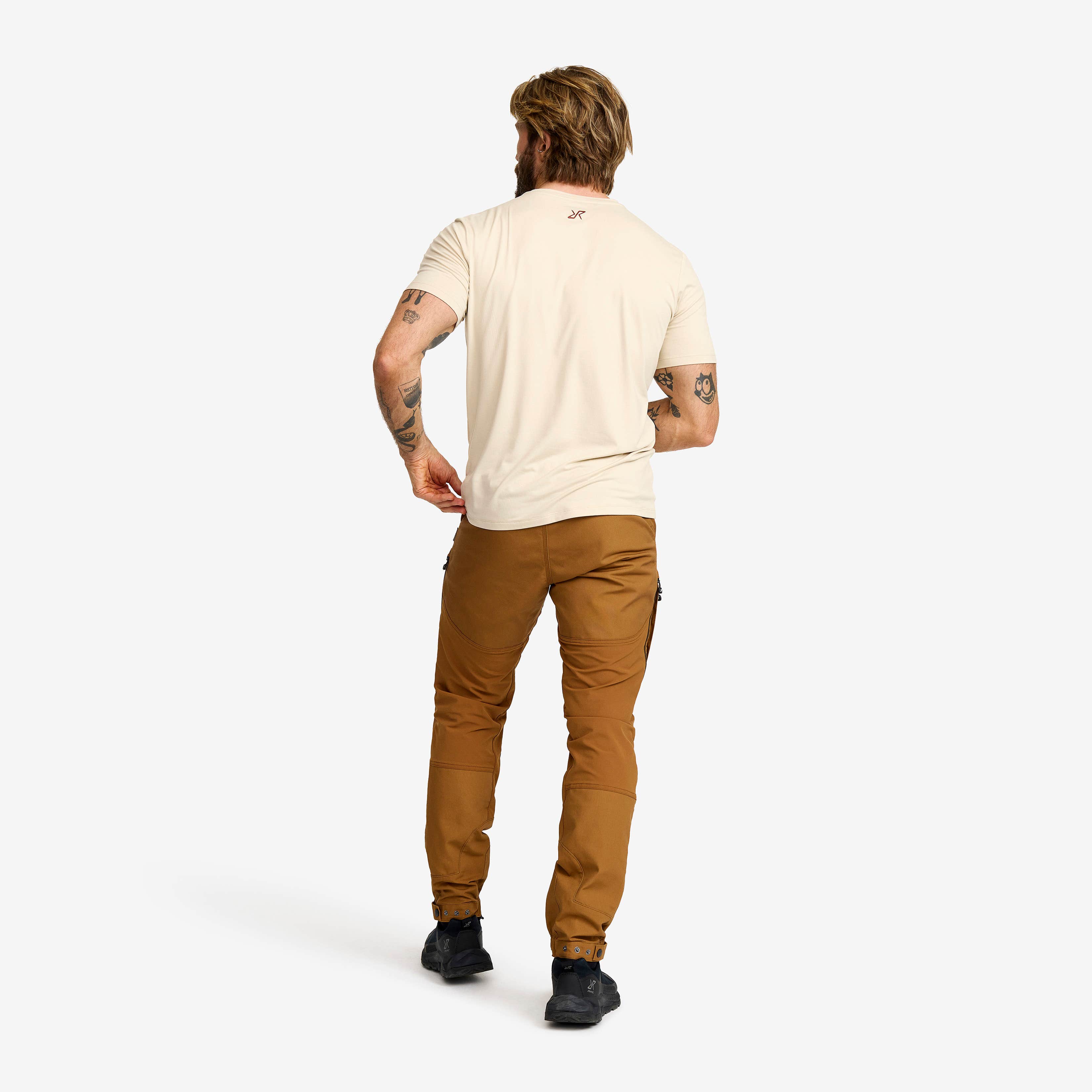 Mission Logo T-shirt Herre Oatmeal
