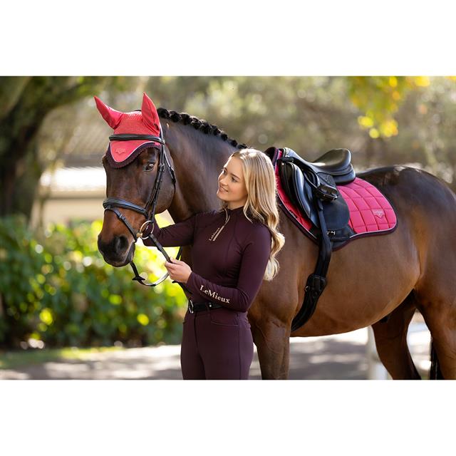 Zadeldek LeMieux Loire Classic Close Contact Square Donkerroze