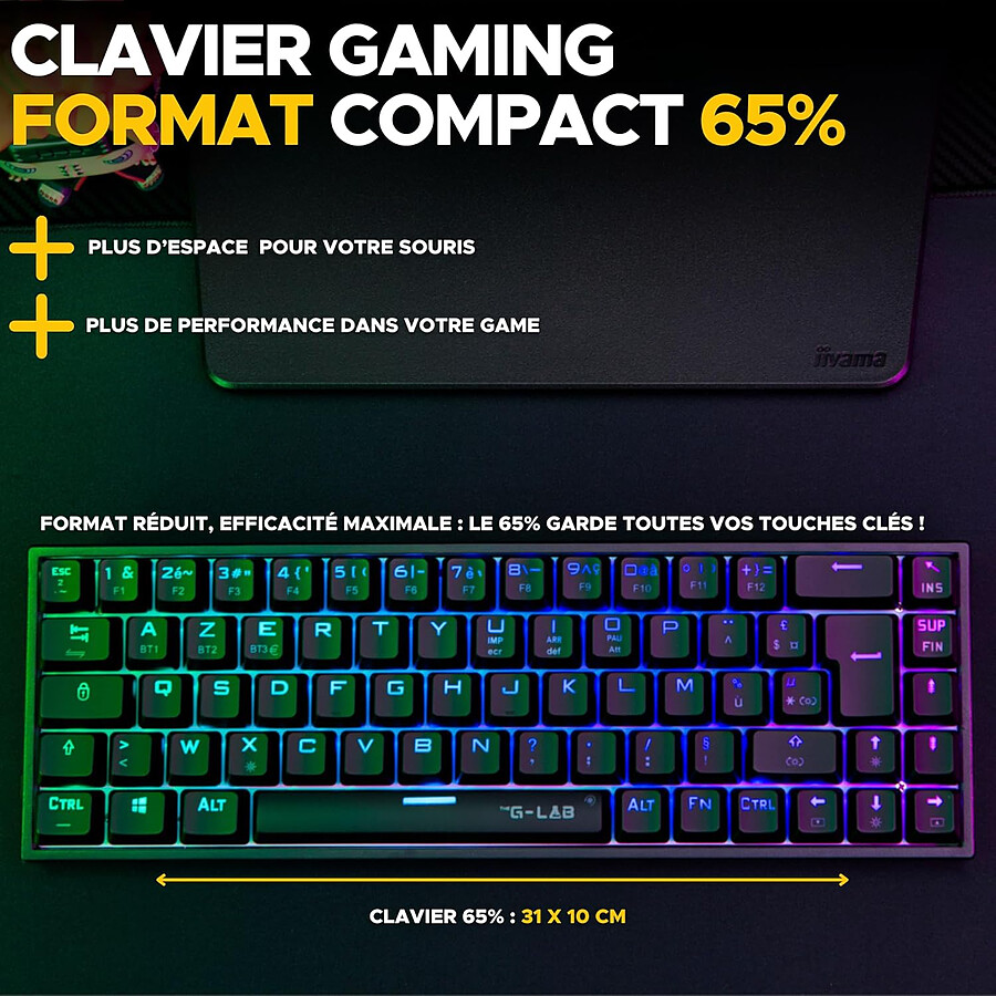The G-Lab Keyz Titanium - Noir