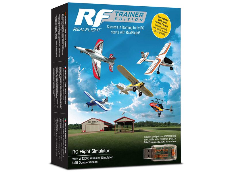 Realflight RC-Flugsimulator Trainer Edition mit WS2000 Dong Modellflugsimulator inklusive Spektrum DSMX USB-Dongle