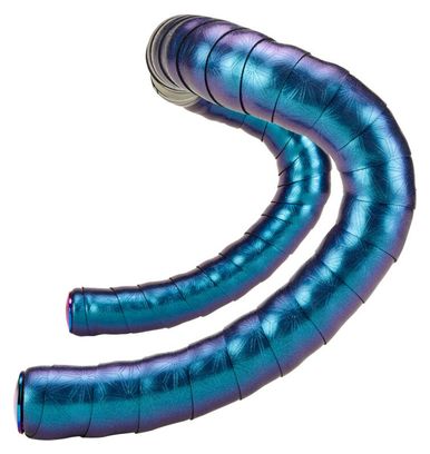 Ruban de Cintre Supacaz Bling Tape Oil Slick avec Bouchons Violet