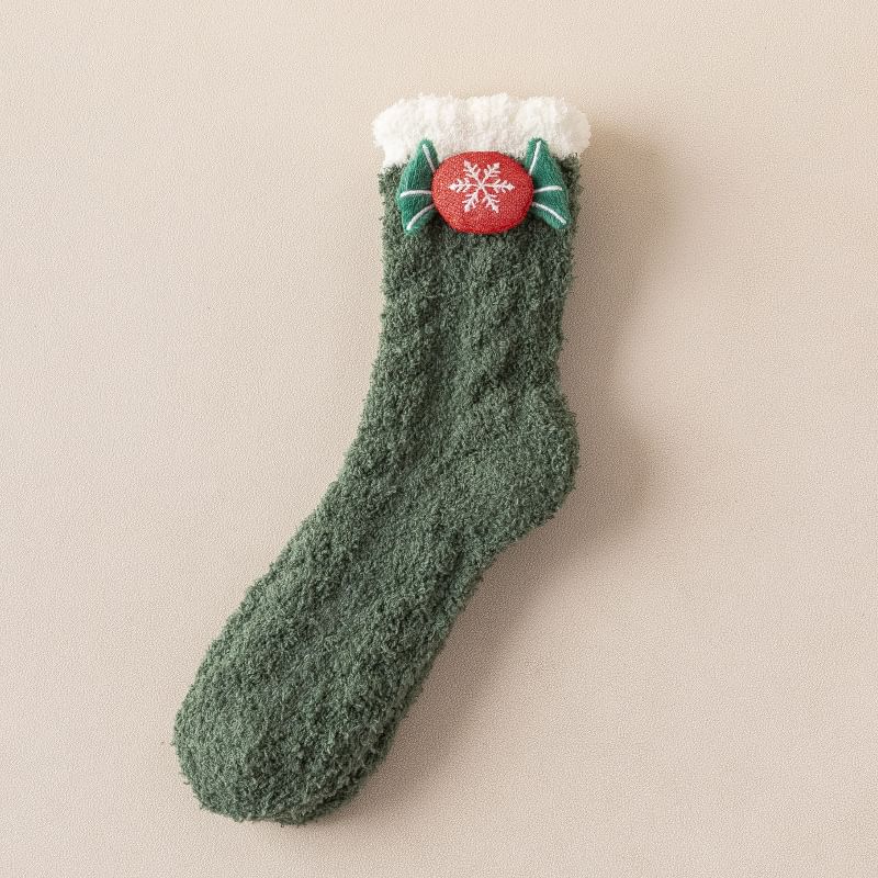 Lychee - Kerst Cartoon Fluffy Sokken