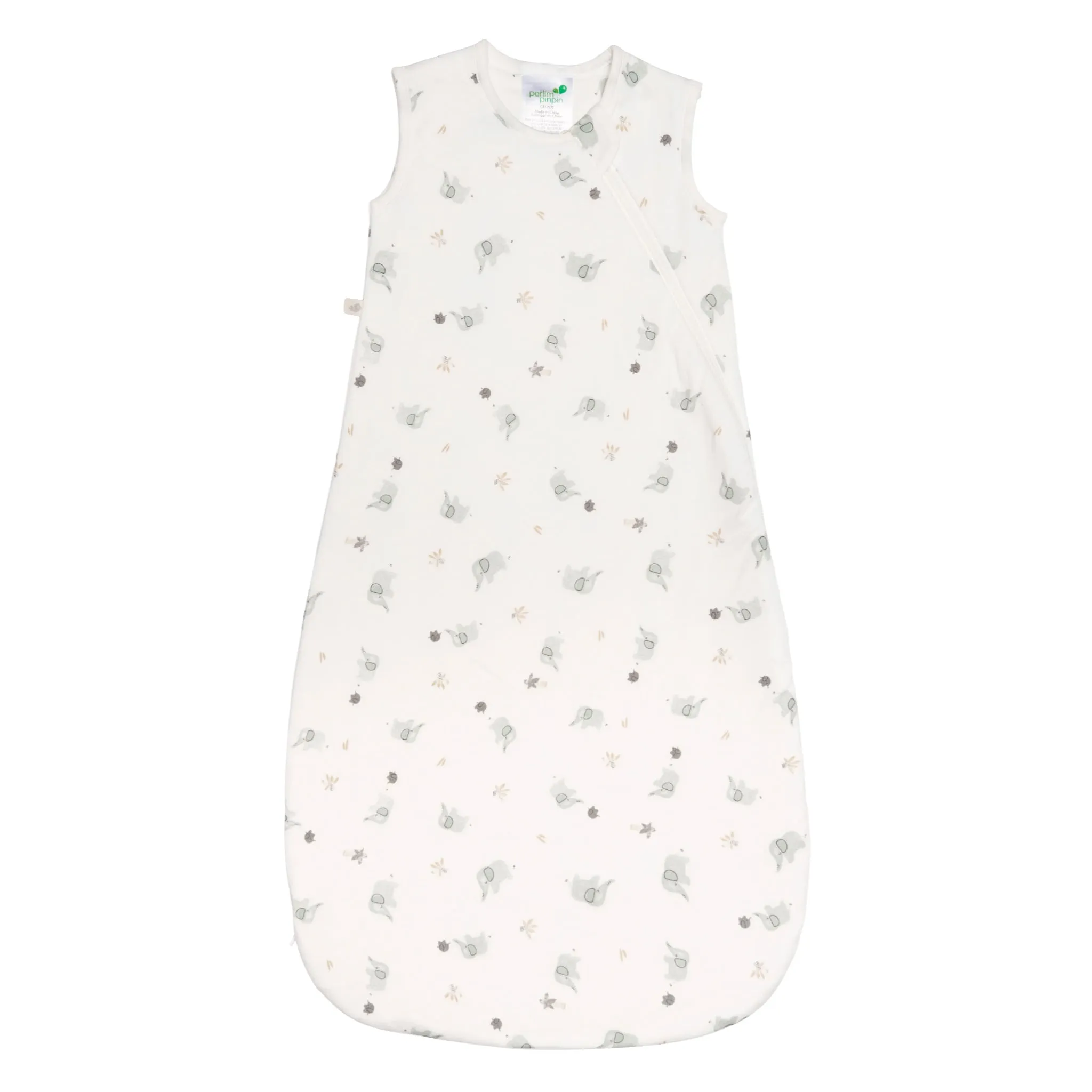 Perlimpinpin Sac de Nuit Bambou 0-36mois - Éléphants