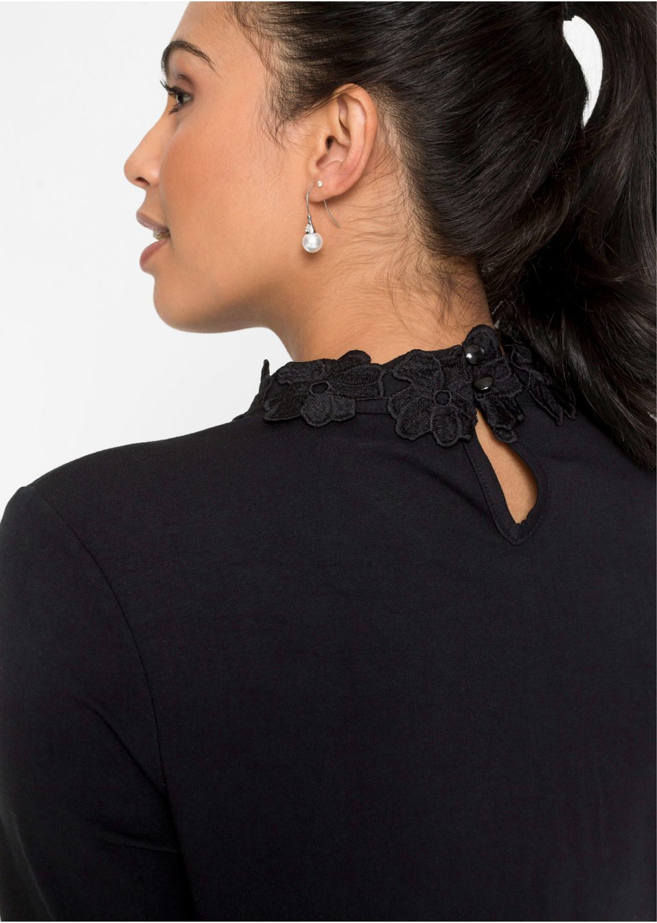 T-shirt à dentelle