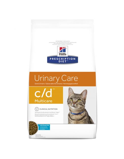 Hill's Prescription Diet C\/D Multicare Urinary Care Zak Oceaanvis - Kattenvoer
