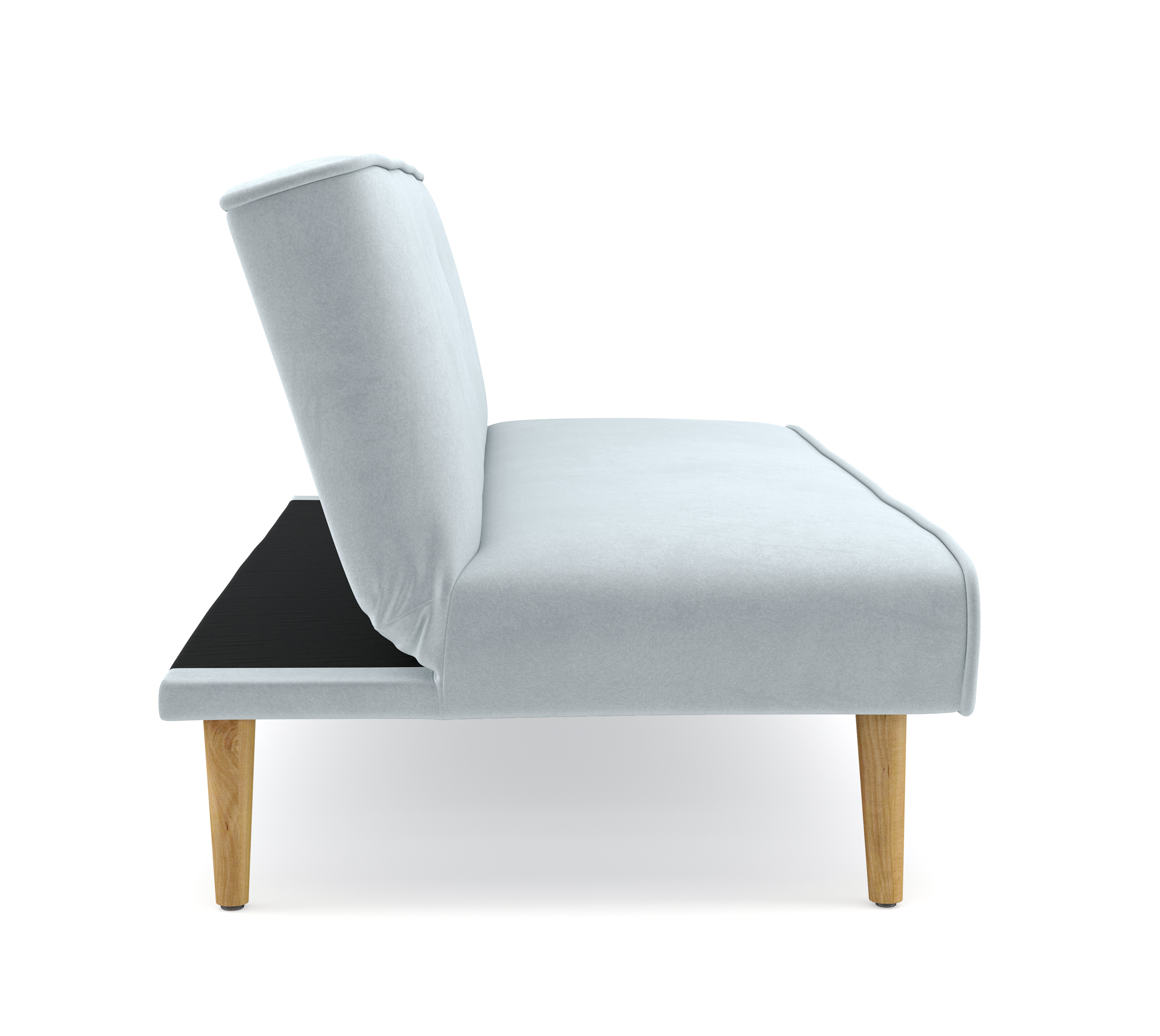 Schlafsofa Samt LEA hellblau