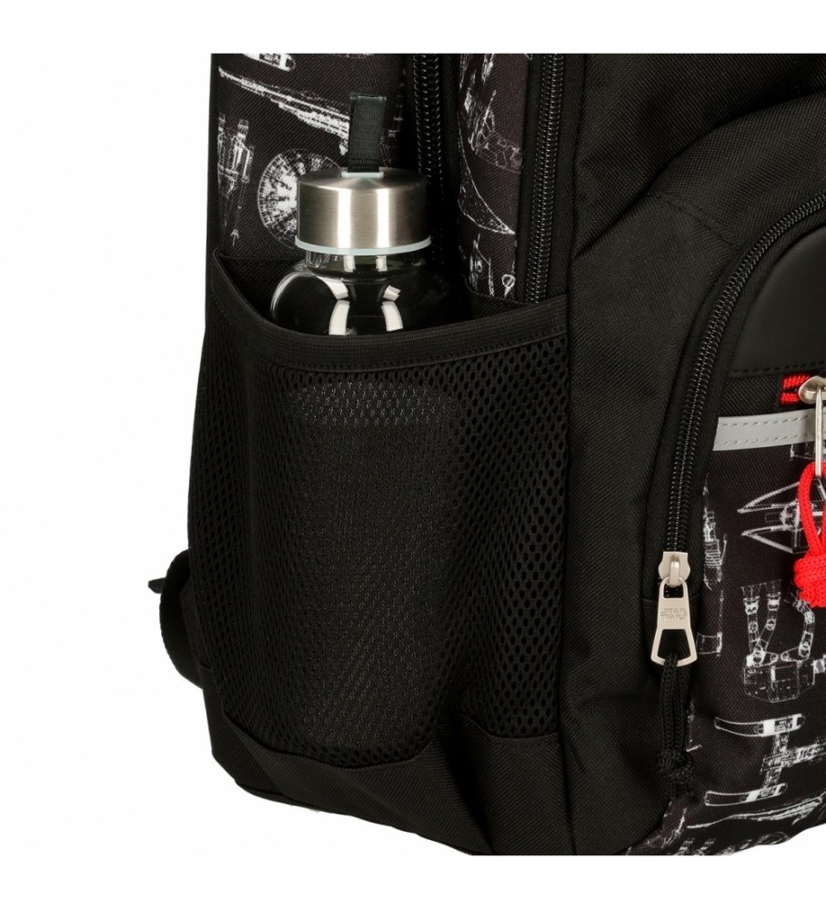 Joumma Bags Mochila escolar Star Wars Space mission Doble Compartimento preto