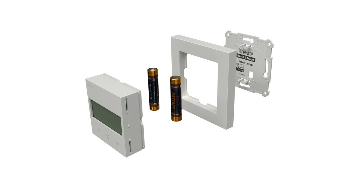 heat itZ-Temp3 Z-wave Battery Thermostat  (Wit)