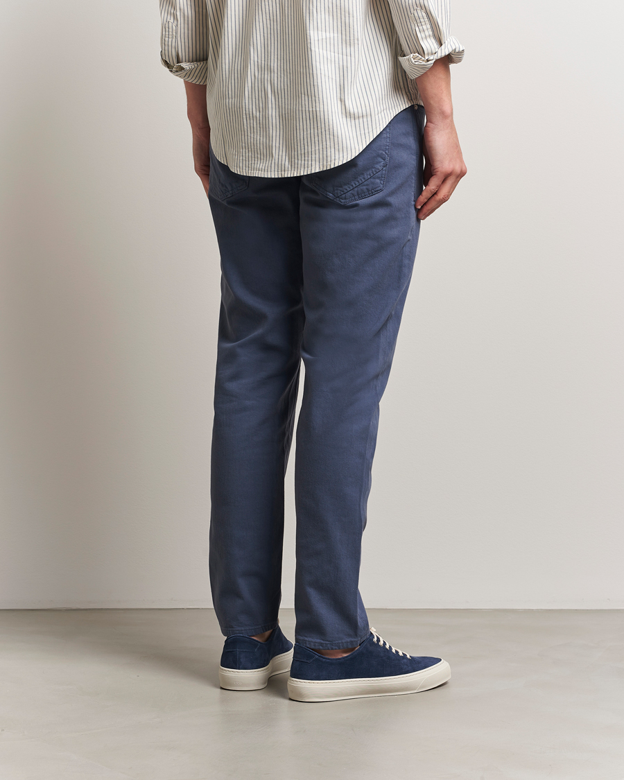 Incotex 5-Pocket Cotton Stretch Pants Dark Blue