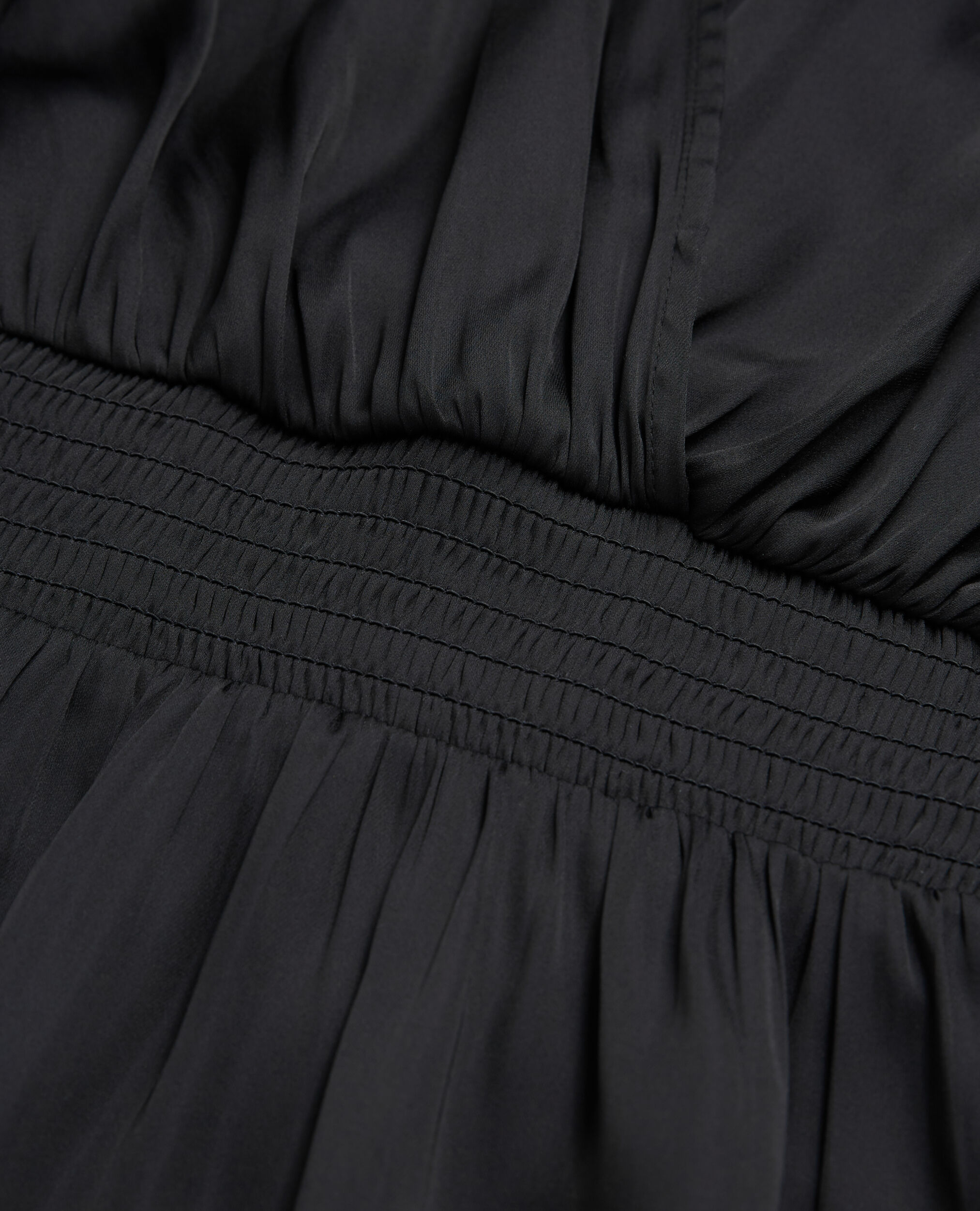 Robe courte à volants noire