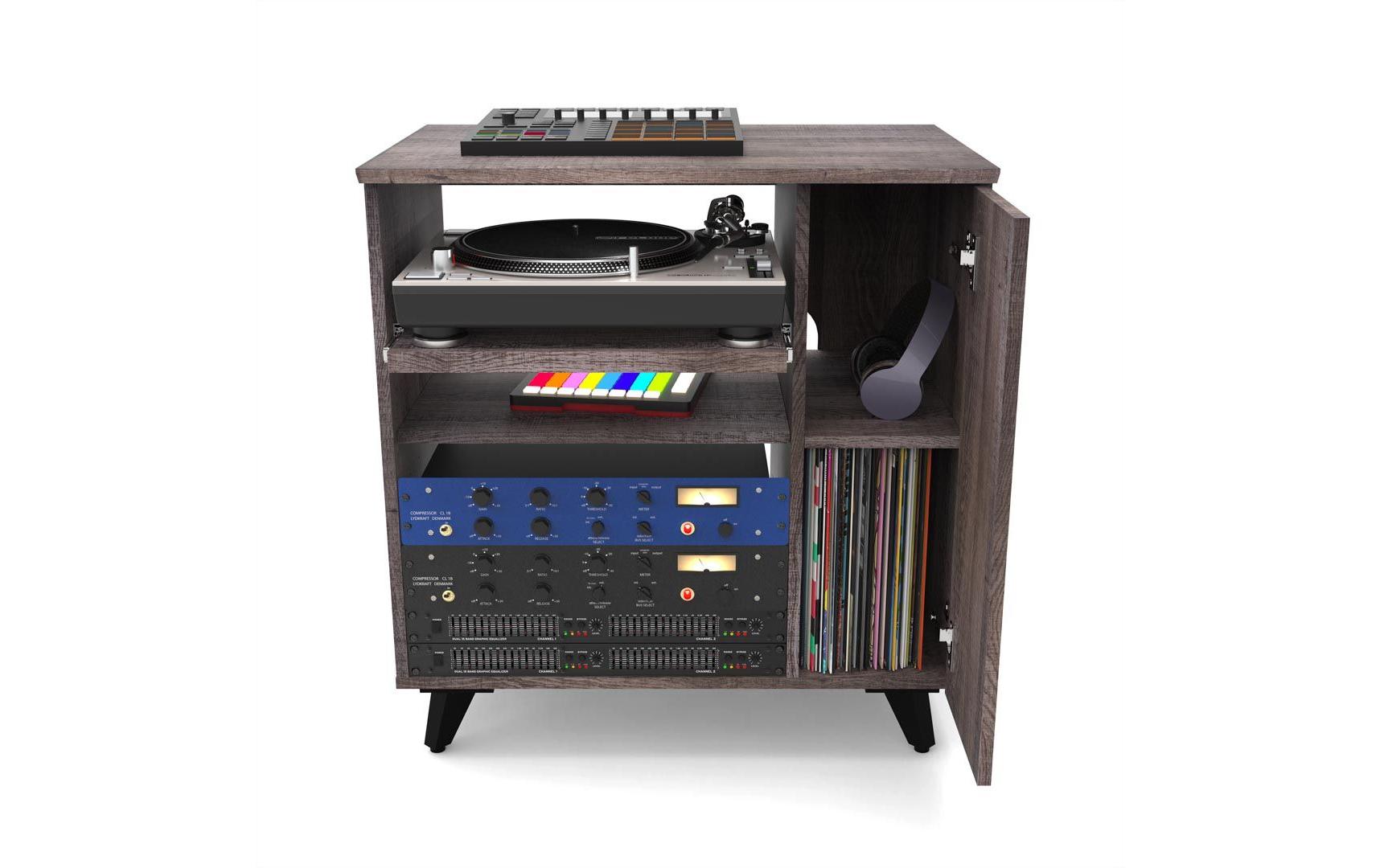 Erweiterung Modular Side Rack – Walnuss<br>Studio-Rack-Erweiterung