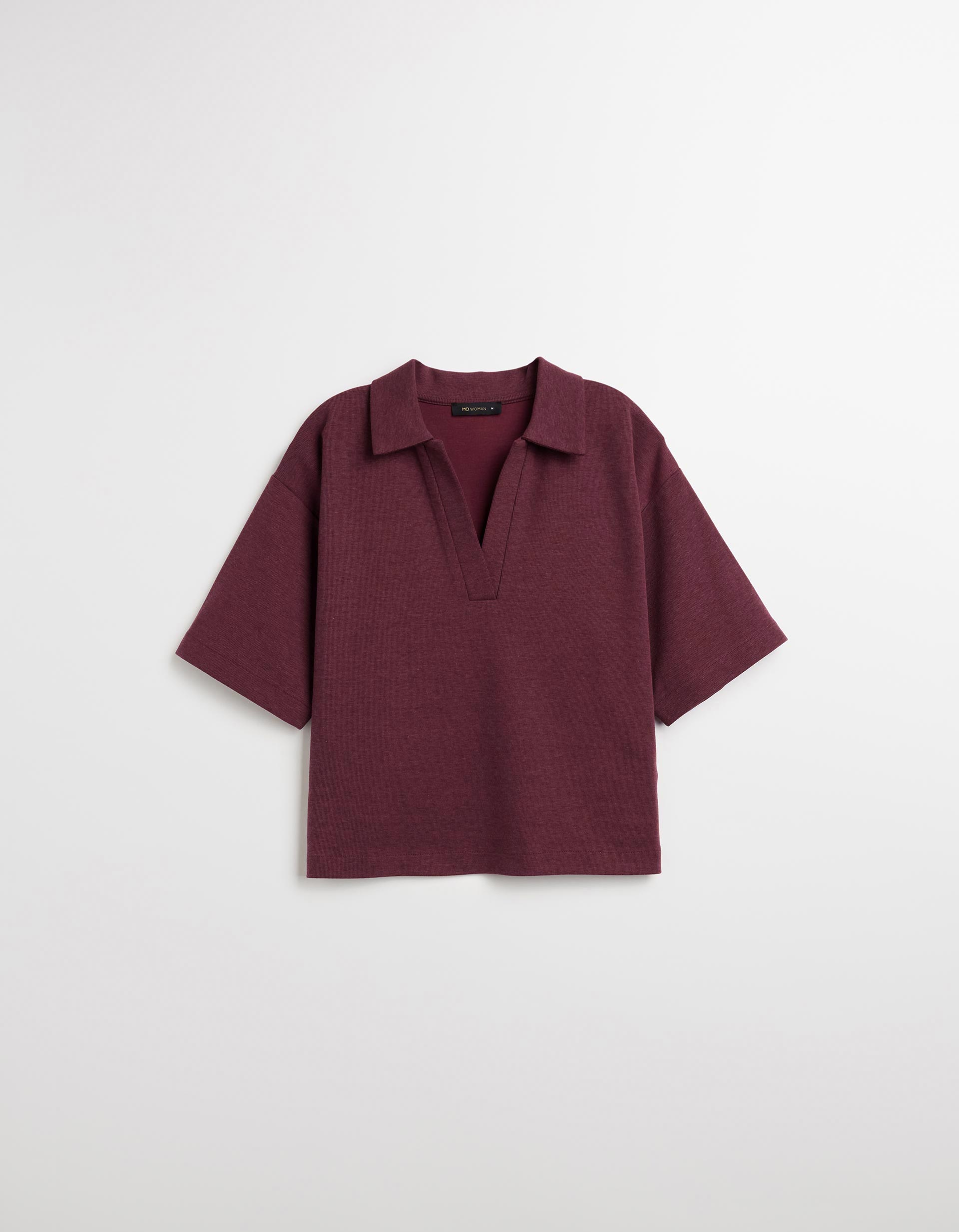 Polo, Mulher, Vermelho Escuro