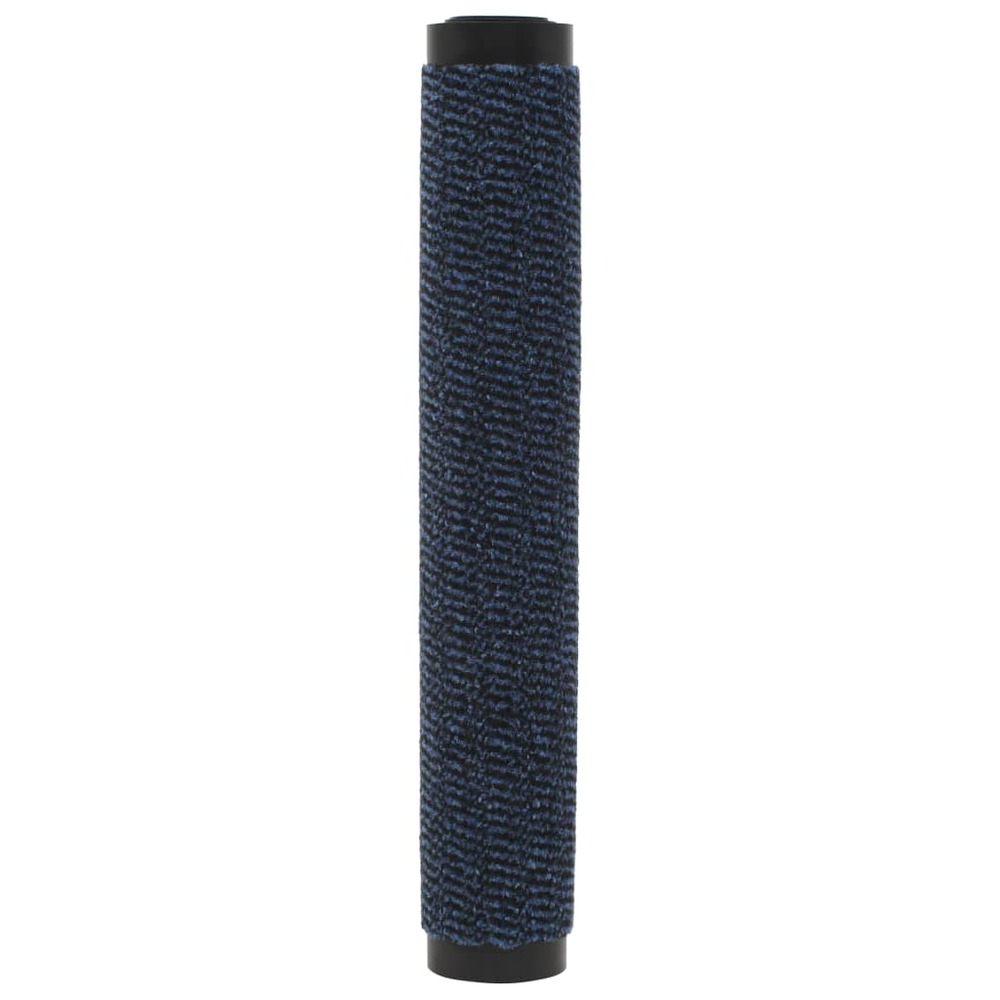 Paillassons rectangulaires 2 pcs 80 x 120 cm bleu