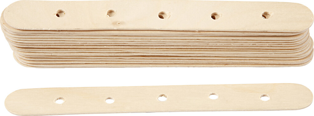 Konstruktionspinde - L 15 CM - B 1,8 CM - Hulstr. 4 MM - 20 Stk