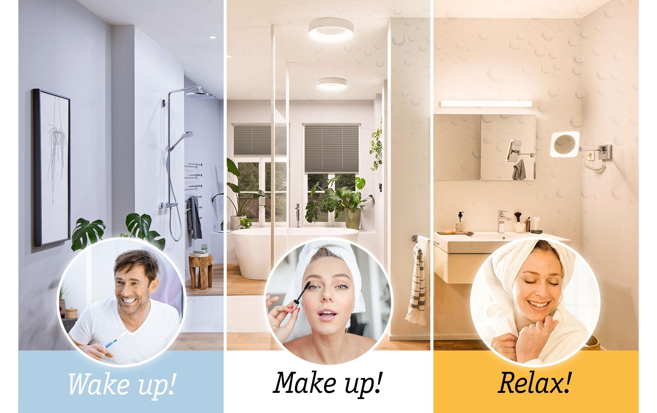 Einbauspot HomeSpa Calla Set, 3 x 5.5 W, 2700- 6500 K, WeissHomeSpa LED Einbauspot 3er-Set