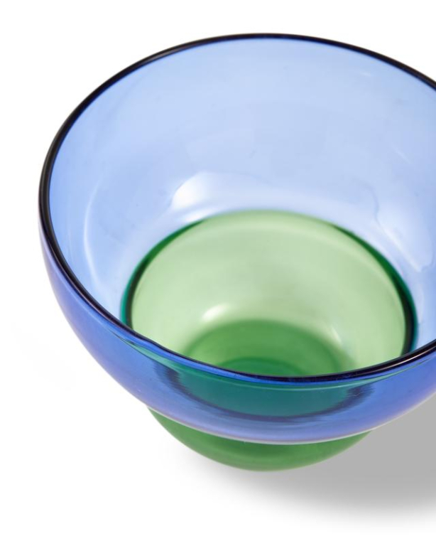 POLSPOTTEN Mizu Kiri glazen 22cl set van 2 donkerblauw