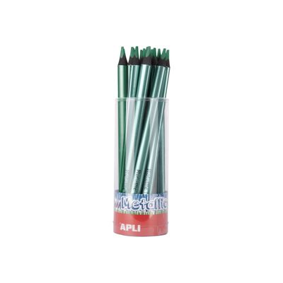 Apli Agipa - Crayon de couleur triangulaire Jumbo - vert métallique