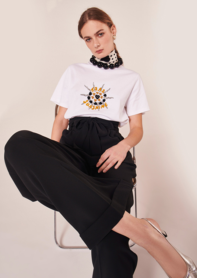 Pantalon Pylanoir en crêpe