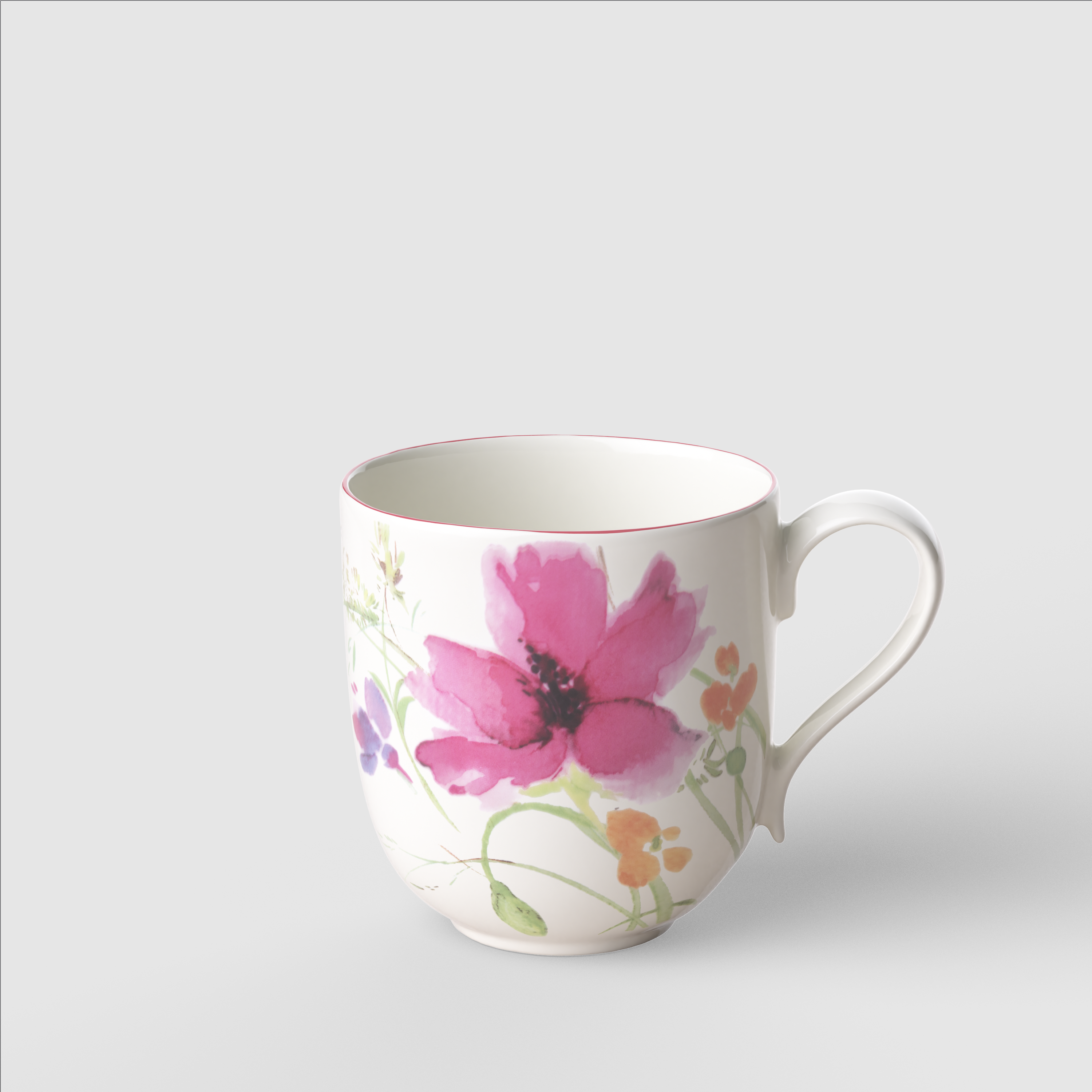 Mariefleur Mug Multi-colored, 8.8 oz, Premium Porcelain