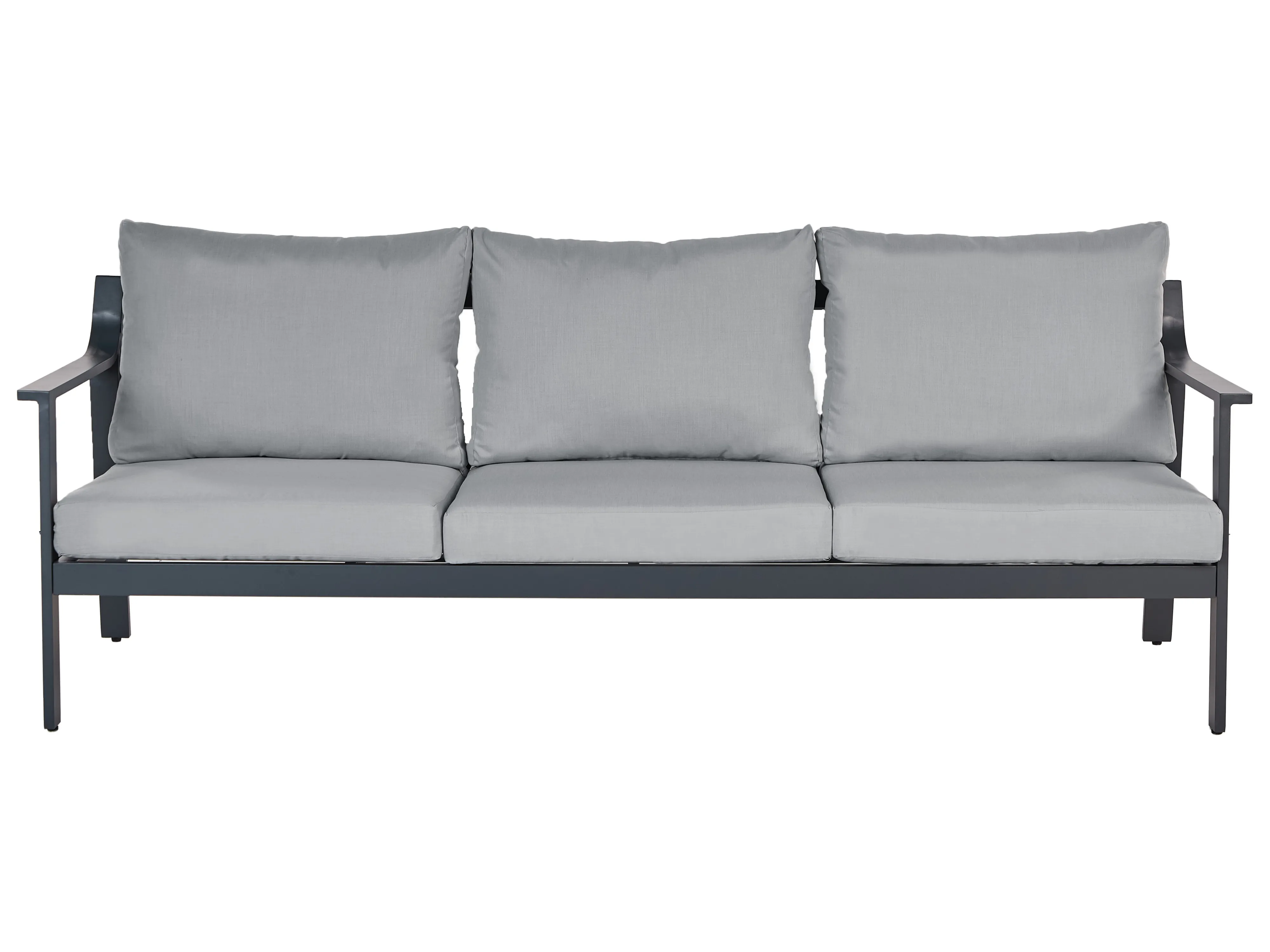 Tuin loungebank 3-zits KIATO Metaal Donkergrijs