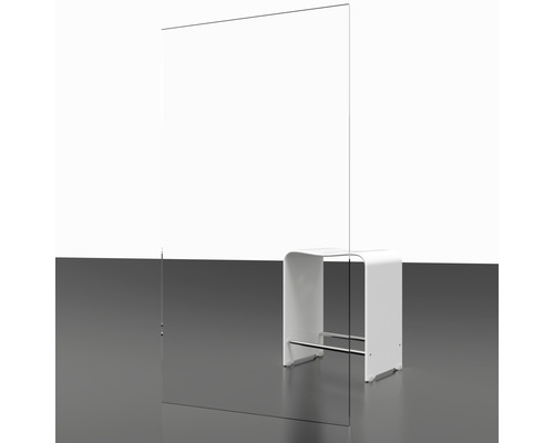Hoekinstap met schuifdeur Schulte Kristall/Trend 90x90 cm helder glasprofiel kleur aluminium zonder onderprofiel