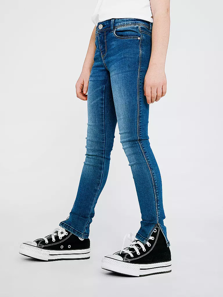 NAME IT Mädchen Jeans Slim Fit NKFPOLLY  dunkelblau
