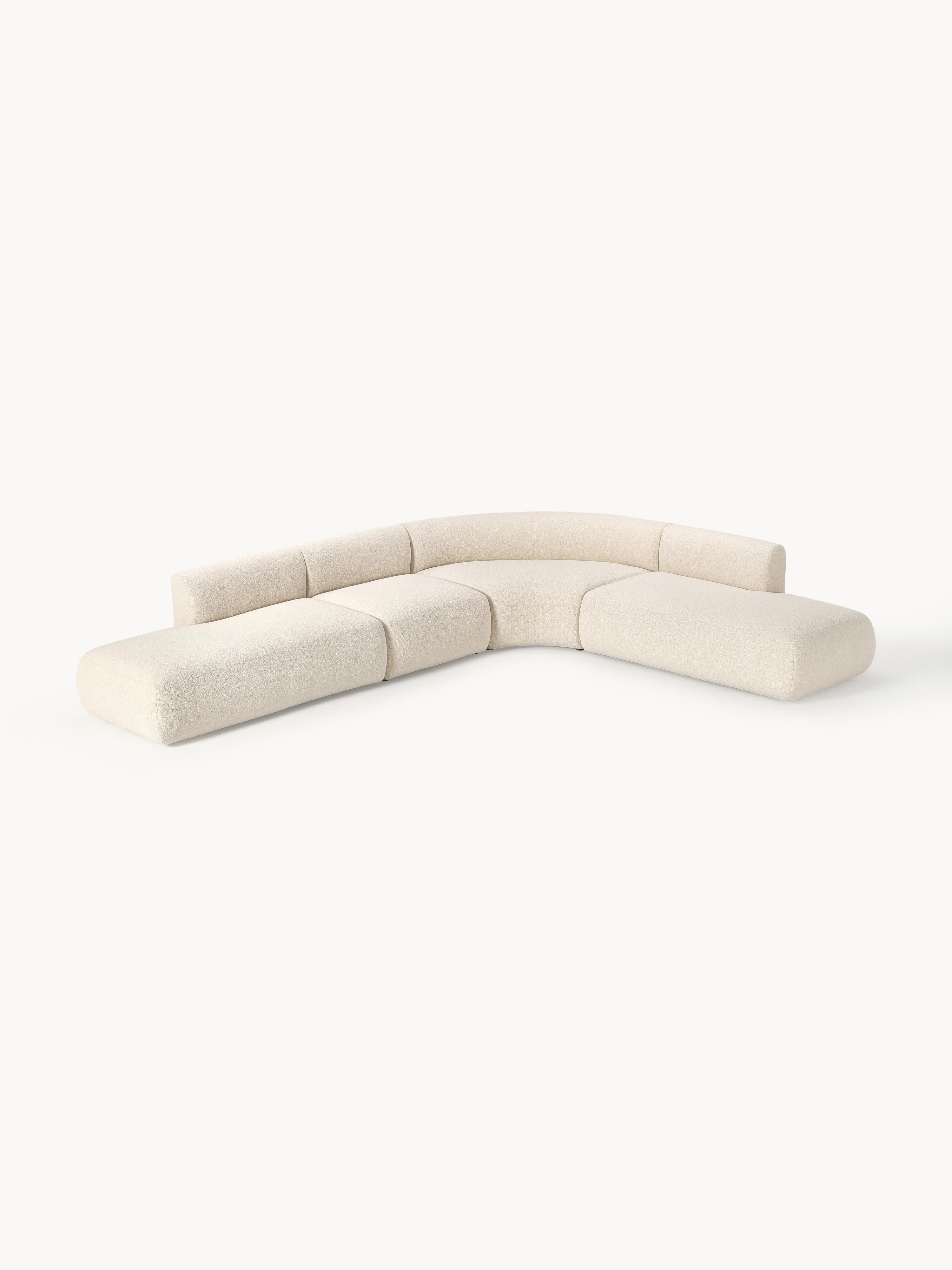 Modulaire bouclé hoekbank Sofia (4 zits)