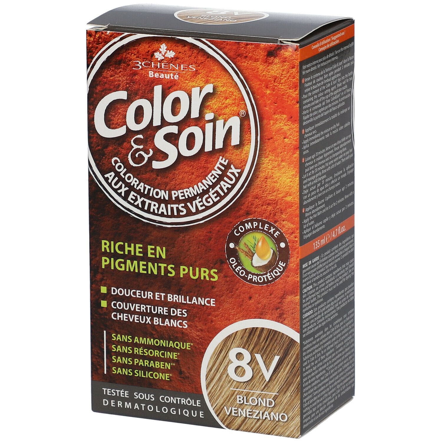 Les 3 Chênes Color & Soin Coloration 8V Blond