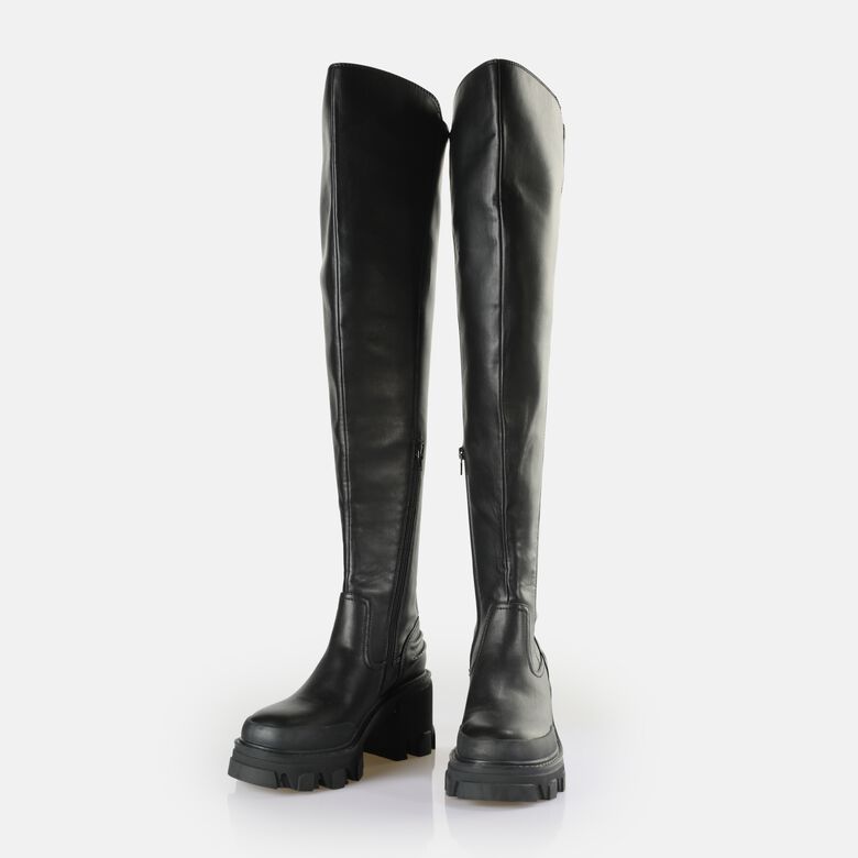 Riot Over Bottes vegan, noir