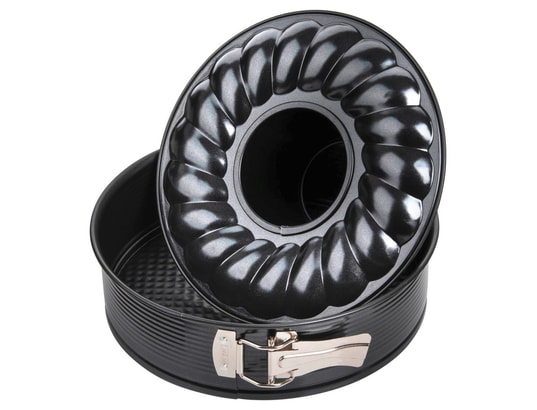 ZENKER - Pâtisserie Moule à manqué et à savarin à charnière 24 cm black metallic...