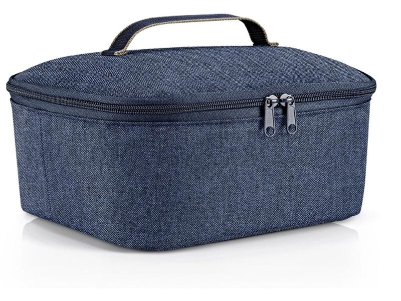 Reisenthel Kühltasche M Pocket Herringbone Dark Blue Coolerbag mit Tragegriff