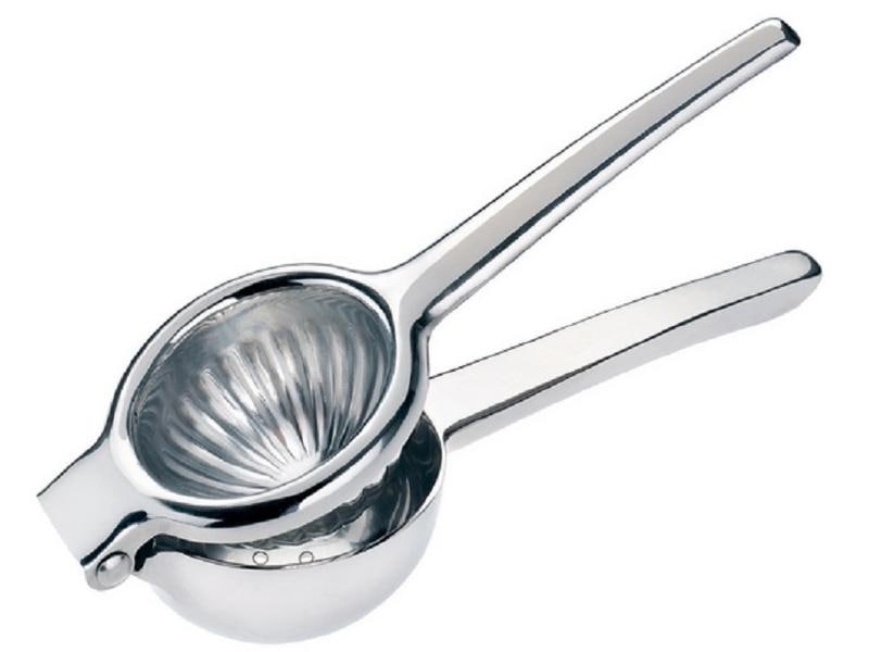 Moha Zitruspresse Limone Silber Profi Zitronenpresse aus Edelstahl