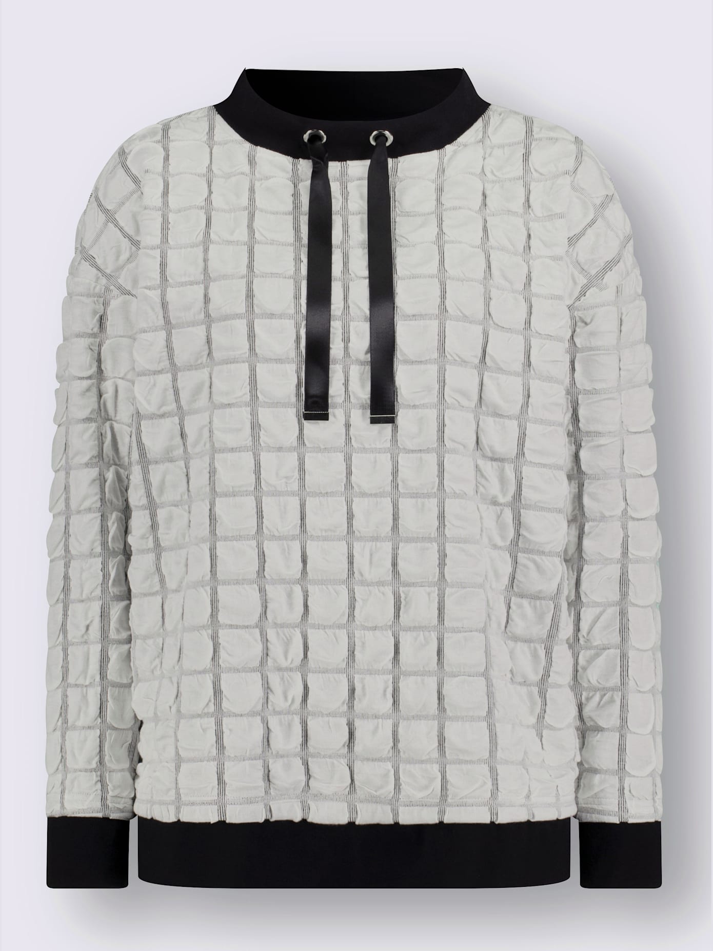 Sweat-shirt jacquard en jersey tendance