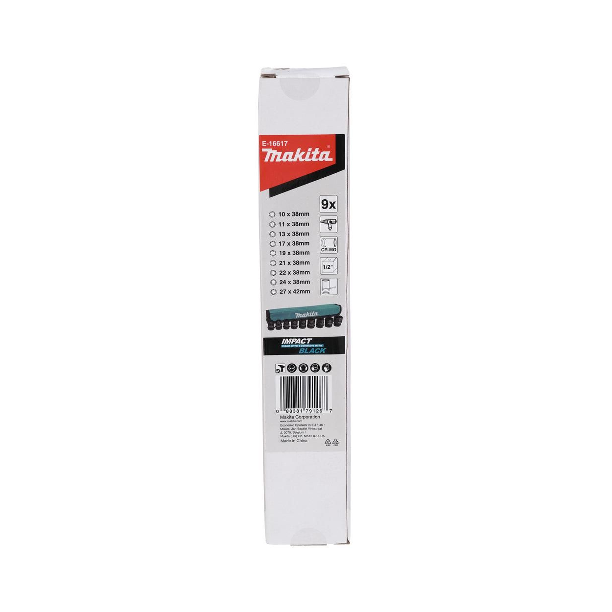 Makita E-16617 Krachtdoppenset - 9-delig