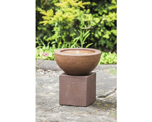 Tuinfonteinvoet Kubus 31 x 31 x 31 cm roestkleurig