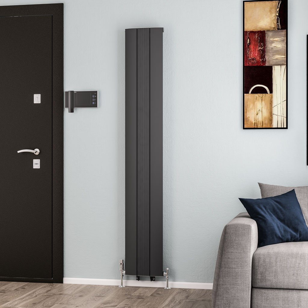 Eastbrook Trent paneelradiator 28x180cm 762W antraciet